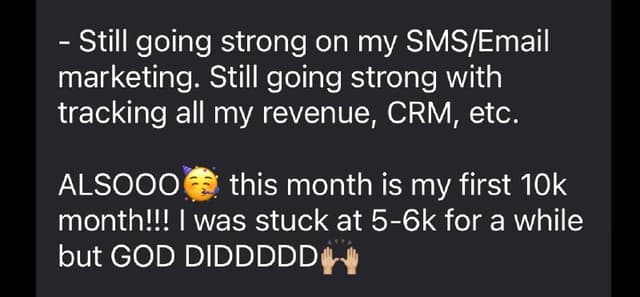 Student hit $10K month
